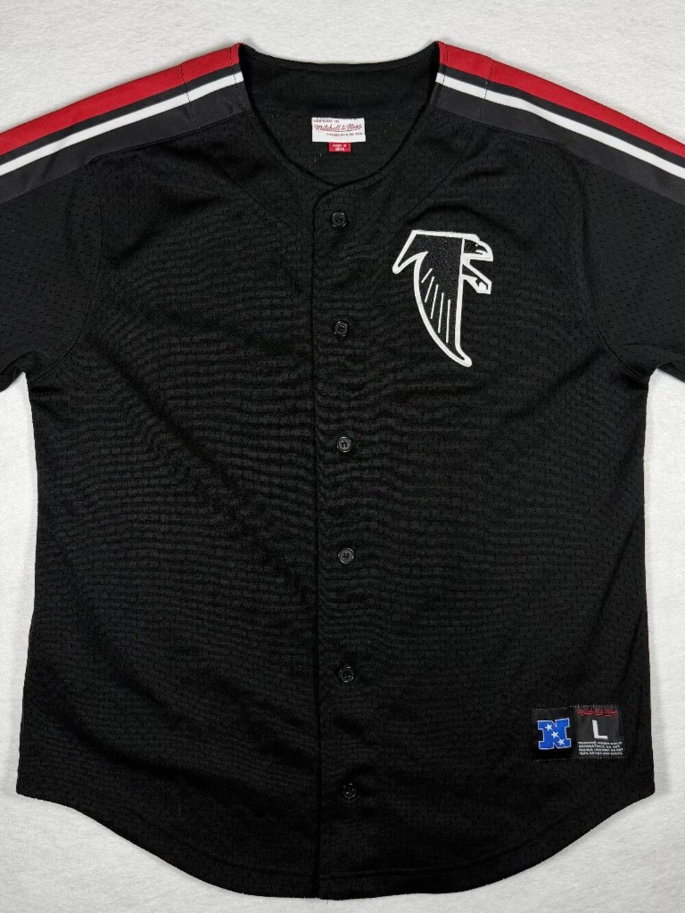 Mitchell & Ness ATLANTA FALCONS Team NFL Baseball Style Jersey Size: Large